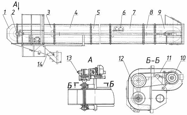 ДС-185 41.00.000 Элеватор (по запчастям)